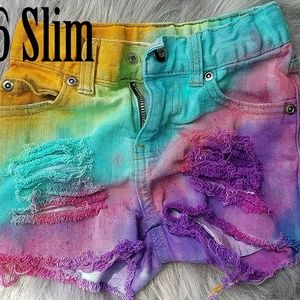 Girls Tie dye shorts